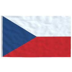 Vidaxl Zastava Češke in aluminijast zastavni drog 4 m