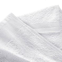 Vidaxl Komplet brisač iz bombaža 12-delni 450 gsm bele barve