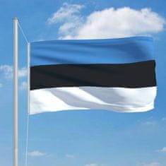 Vidaxl Zastava Estonije in aluminijast zastavni drog 6,2 m