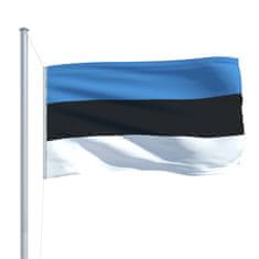 Vidaxl Zastava Estonije in aluminijast zastavni drog 6,2 m