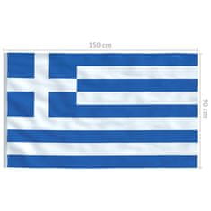Vidaxl Grška zastava 90x150 cm
