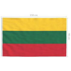 Vidaxl Litvanska zastava 90x150 cm