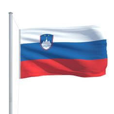 Vidaxl Zastava Slovenije in aluminijast zastavni drog 6,2 m