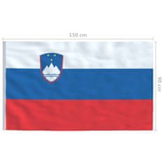 Vidaxl Zastava Slovenije in aluminijast zastavni drog 6 m