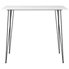 Vidaxl Barska miza bela 120x60x105 cm