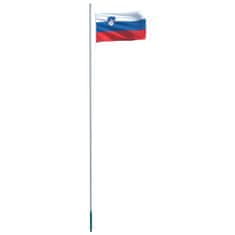 Vidaxl Zastava Slovenije in aluminijast zastavni drog 6,2 m