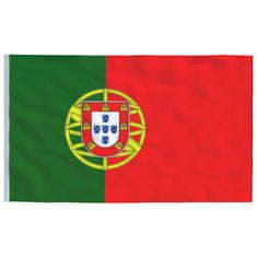 Vidaxl Zastava Portugalske in drog 5,55 m aluminij