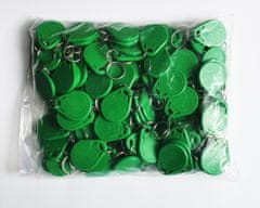 MIFARE® 50 kos RFID obeskov MIFARE Classic 1K NXP - Zelene barve