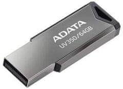 A-Data UV350 USB spominski ključ, 64 GB, srebrn
