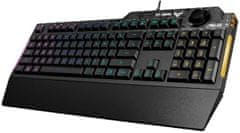 ASUS TUF Gaming K1 gamerska tipkovnica, USB, RGB (90MP01X0-BKUA00)