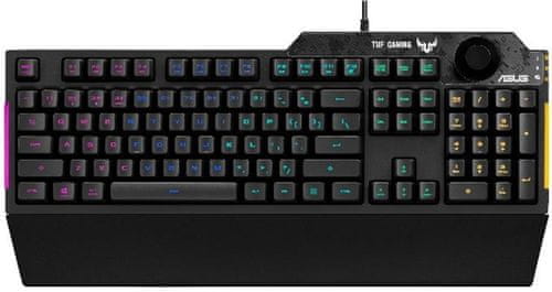 Asus TUF Gaming K1, ZDA (90MP01X0-BKUA00) Razporeditev tipkovnice v ZDA