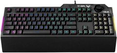 ASUS TUF Gaming K1 gamerska tipkovnica, USB, RGB (90MP01X0-BKUA00)