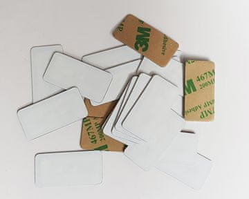 Mave 50 kos NFC plastičnih nalepk s čipom ICode SLIX ISO15693 in zaščito za na kovino