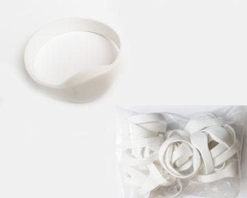 Mave 25 kos Silikonskih RFID zapestnic s 125 kHz čipom TK4100 Bele barve