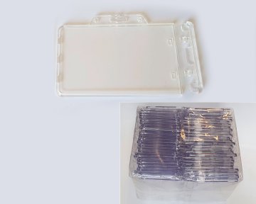 Mave 50 kos Trdi etui za PVC kartice z zaklepanjem - Ležeči