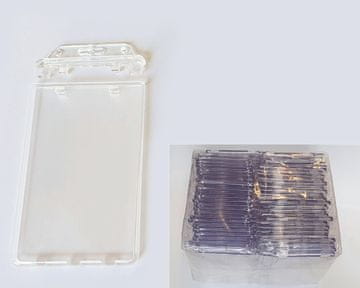 Mave 50 kos Trdi etui za PVC kartice z zaklepanjem - Pokončni