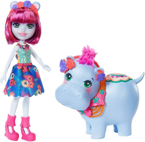 Mattel Enchantimals Lutka s hišnim ljubljenčkom Hedda Hippo