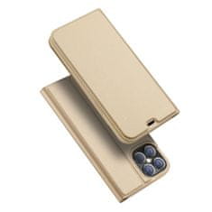 Dux Ducis Skin Pro knjižni usnjeni ovitek za iPhone 12 Pro Max, zlato