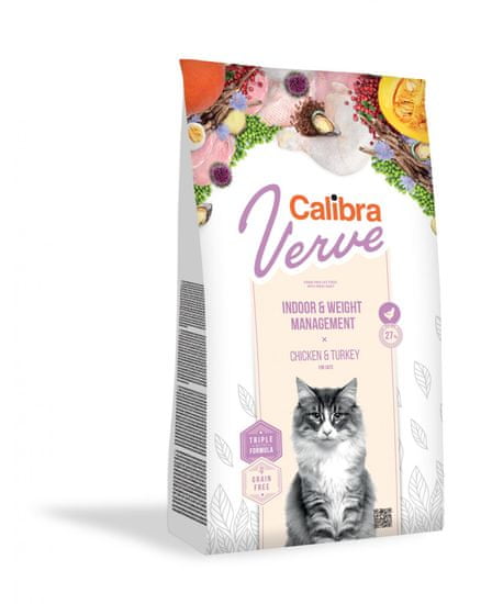 Calibra Indoor & Weight suha hrana za mačke, piščanec, brez žit, 750 g