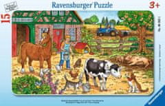 Ravensburger Sestavljanka Srečno življenje na kmetiji 15 kosov