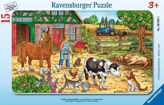 Ravensburger Sestavljanka Srečno življenje na kmetiji 15 kosov