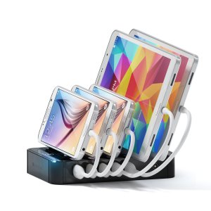  Satechi ST-MCS5B polnilna postaja, 4 x USB-A, 1 x QUALCOM, črna 
