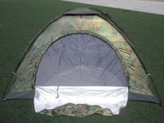 Turistični šotor za največ 2 osebi, 2x1,5 m, maskirni T-095