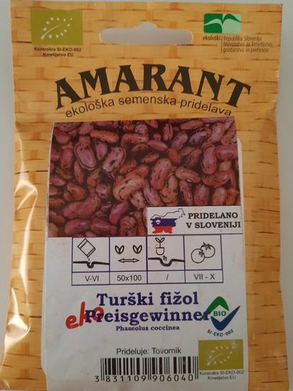Amarant Fižol Preisgewinner, laški, zrnje, visok, ekološko seme