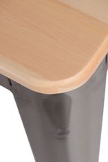 Fernity Borski stol Paris Wood 65cm kovinski bor