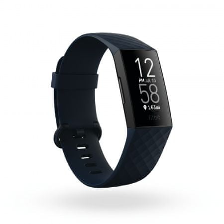 Fitbit Charge 4 pametna zapestnica, modro-črna
