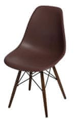 Fernity P016W stol PP rjave, temne noge