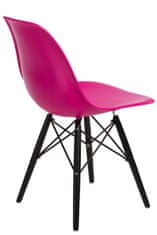 Fernity P016W PP stol temno roza / črn