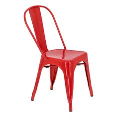 Fernity Rdeči Paris stol, po navdihu blagovne znamke Tolix