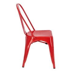 Fernity Rdeči Paris stol, po navdihu blagovne znamke Tolix
