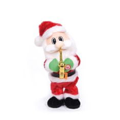 Family Christmas Plešoči božiček s saksofonom 35 cm na baterije