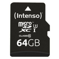 Intenso Pro Micro SDXC spominska kartica, 64 GB, 90MB/s, UHS-I