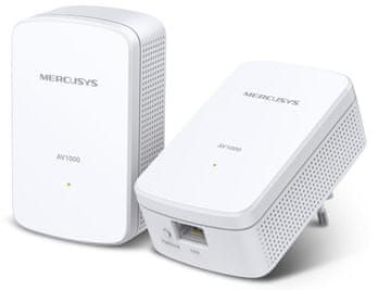 Mercusys MP500 KIT AV1000 Gigabit Powerline žični adapter - začetni komplet - Odprta embalaža