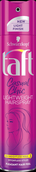 Taft Casual Chic lak za lase, Lightweight, Weightless Hold 3, 250 ml