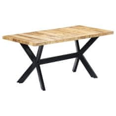 Vidaxl Jedilna miza 160x80x75 cm trden robusten mangov les