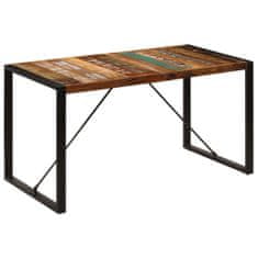 Greatstore Jedilna miza 140x70x75 cm trden predelan les