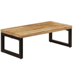 Vidaxl Klubska mizica 100x50x35 cm trden mangov les in jeklo