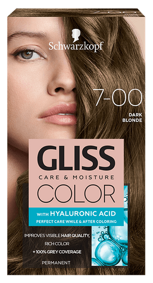 Schwarzkopf Gliss Color Care & Moisture barva za lase, 7-00 Dark Blonde
