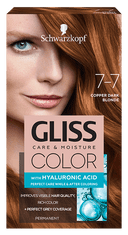 Schwarzkopf Gliss Color Care & Moisture barva za lase, 7-7 Copper Dark Blonde