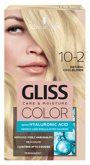 Schwarzkopf Gliss Color Care & Moisture barva za lase,10-2 Natural Cool Blonde