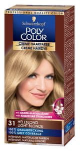 Schwarzkopf Poly Color kremna barva za lase, 31 Light Blonde