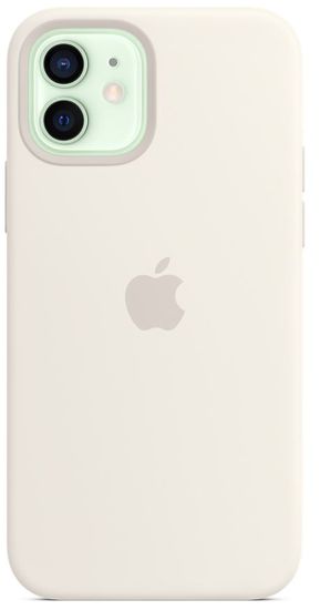 Apple iPhone 12/12 Pro Silicone Case ovitek, MagSafe, White