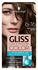 Schwarzkopf Gliss Color Care & Moisture barva za lase, 6-16 Cool Pearly Brown