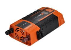 Carspa Napetostni pretvornik PID600-12, 12V/230V+2xUSB 600W, modificiran sinusni val, digitalni zaslon, primeren za avtomobile