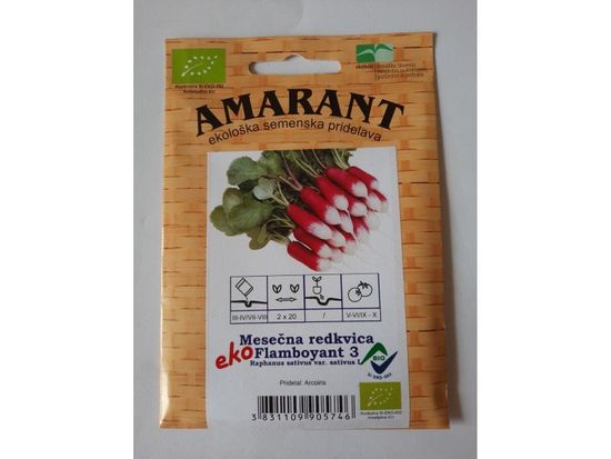 Amarant Redkvica Flamoyant 3, ekološko seme