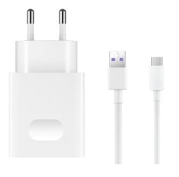 Huawei AP81 SuperCharge hišni polnilec, USB-C kabel, bel